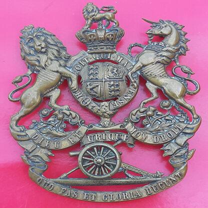The Royal Artillery - Queen Victoria's Crown Gilding Metal Sabretache Badge