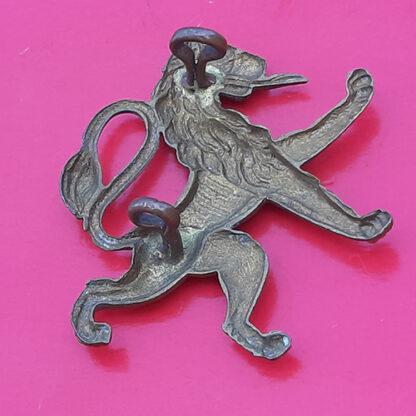 The Belgian Army In Exile (Free Belgium Forces) - Gilding Metal Cap Badge - Image 2