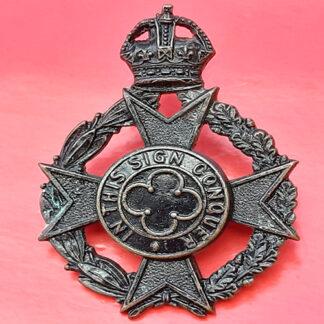 The (Christian) Chaplin's Department - King's Crown Blackened Cap Badge