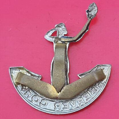 The Observer Corps - Officer's White Metal Cap Badge - Image 2