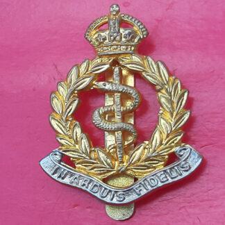 The Royal Army Medical Corps - King's Crown  Bi-Metal Cap Badge