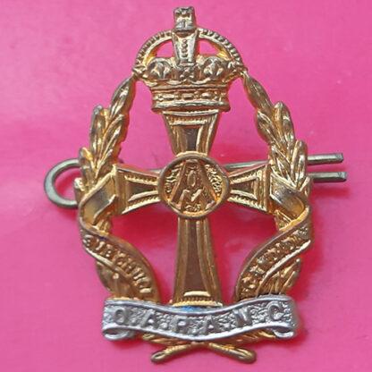 Queen Alexandra's Royal Army Nursing Corps - King's Crown Bi-Metal Cap Badge