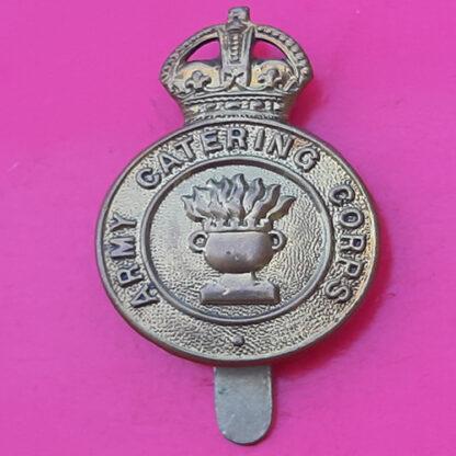 The Army Catering Corps - King's Crown Gilding Metal Cap Badge