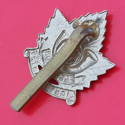 (Canada) The Saskatoon Light Infantry - King's Crown White Metal Cap Badge - Image 2