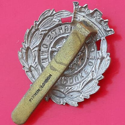 The 6th Royal Hampshire Regiment - White Metal Cap Badge - Image 2
