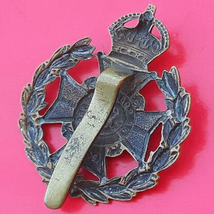 The Robin Hood Battalion - King's Crown Gilding Metal Blackened Cap Badge - Image 2