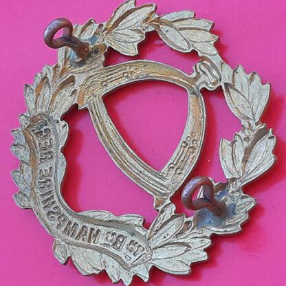 The 7th Hampshire Regiment - Gilding Metal Cap Badge - Image 2