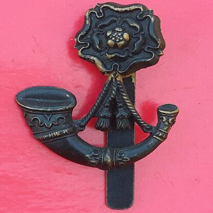 The 6th Kings Regiment (Liverpool) - Blackened Brass Cap Badge