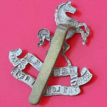 The 20th (Blackheath & Woolwich) London Battalion - White Metal Cap Badge - Image 2