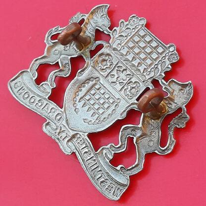 The Westminster Dragoons & Territorial Yeomanry - White Metal Cap Badge - Image 2