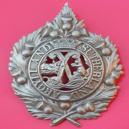 The Argyll & Sutherland Highlanders - White Metal Cap Badge