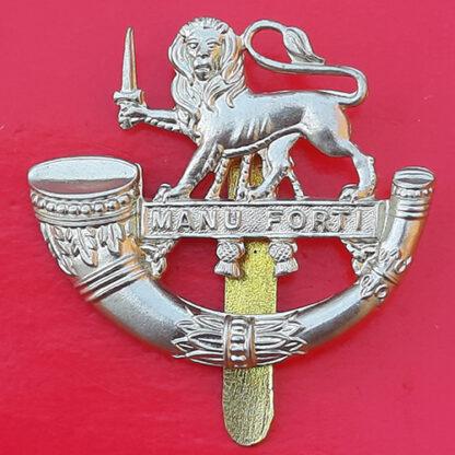 The Herefordshire Light Infantry - White Metal Cap Badge