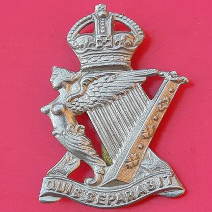 The Royal Ulster Rifles - White Metal Cap Badge