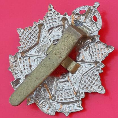 The Border Regiment - King's Crown White Metal Cap Badge - Image 2