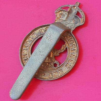 The Hertfordshire Regiment - King's Crown Gilding Metal Cap Badge - Image 2