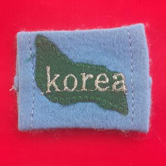 The United Nations - Slip On Cloth Shoulder Badge For Korea