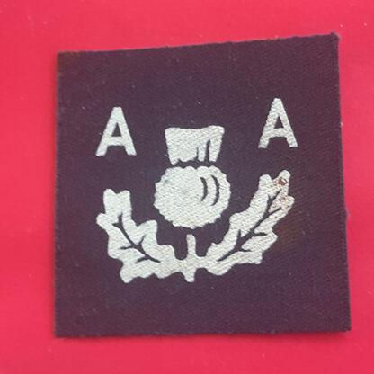 The 3rd Anti-Aircraft Division Royal Artillery - Printed Cloth Formation Badge