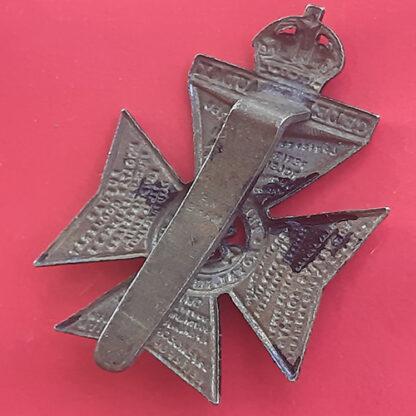 The King's Royal Rifle Corps - King's Crown Blackened Brass Cap Badge - Image 2