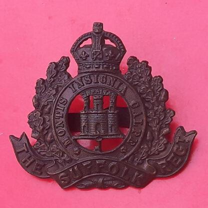 The Suffolk Regiment - Officer's Service Dress Cap Badge