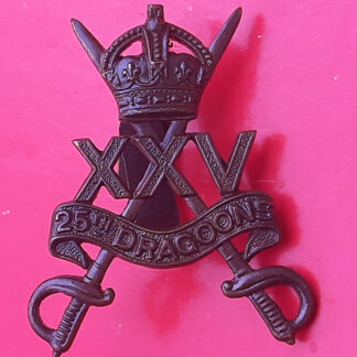 The 25th Dragoons - Officer's Service Dress Cap Badge