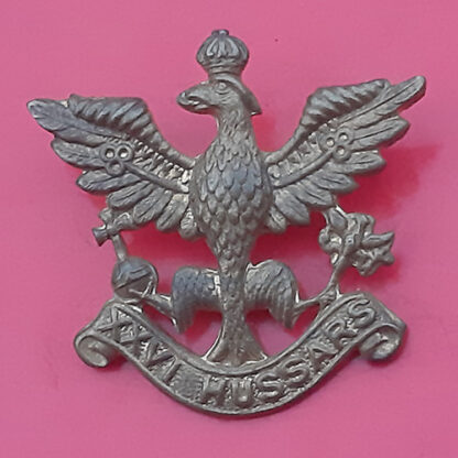The 26th Hussars - Gilding Metal Cap Badge