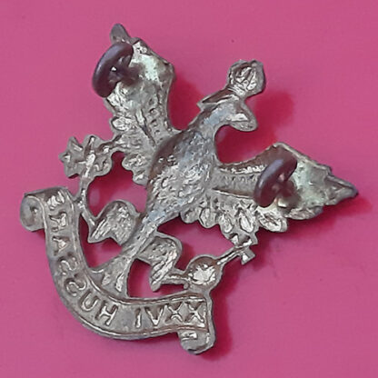The 26th Hussars - Gilding Metal Cap Badge - Image 2