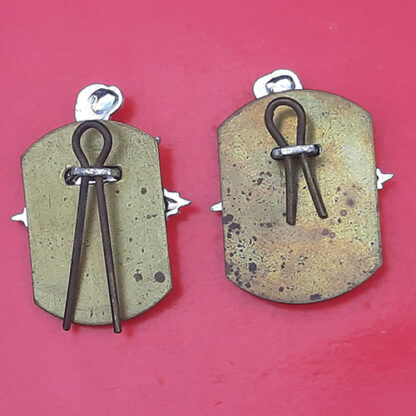 The Princess Of Wales's Royal Regiment - Gold & Silver Anodised Collar Badges - Image 2