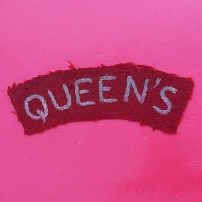 The Queen's West Surrey Regiment - WW2 Cloth Shoulder Title