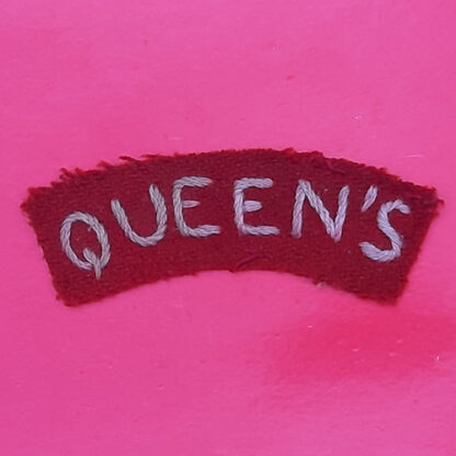The Queen's West Surrey Regiment - WW2 Cloth Shoulder Title