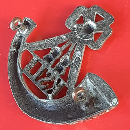 The King's Shropshire Light Infantry - Officer's Silver Plate Cap Badge - Image 2