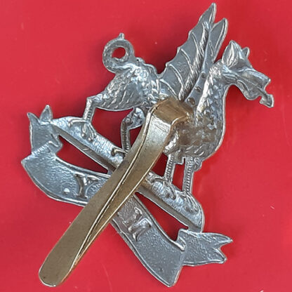 The Montgomeryshire Yeomanry - White Metal Cap Badge - Image 2