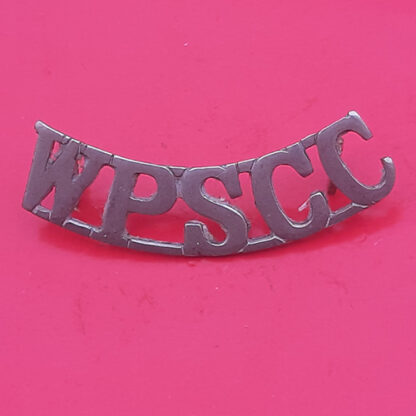 (South Africa) Western Province School Cadet Corps - White Metal Shoulder Title