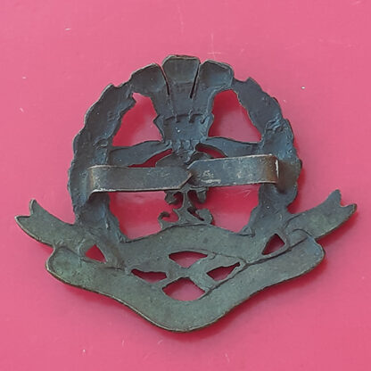 10th Middlesex Regiment - Officer's Service Dress Bronzed Cap Badge - Image 2