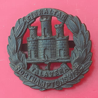 Northamptonshire Regiment - Officer's Service Dress Bronzed Cap Badge