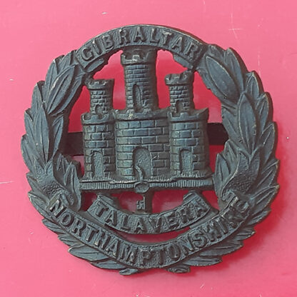 Northamptonshire Regiment - Officer's Service Dress Bronzed Cap Badge