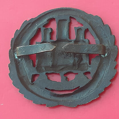 Northamptonshire Regiment - Officer's Service Dress Bronzed Cap Badge - Image 2