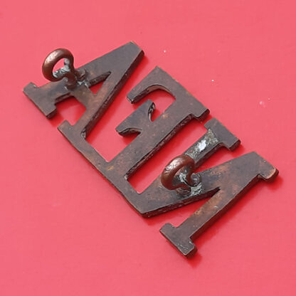 (South Africa) Natal Field Artillery - Gilding Metal Shoulder Title - Image 2