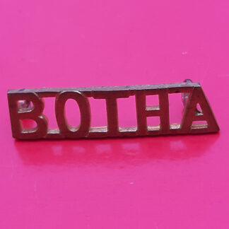 (South Africa) Regiment Botha - Gilding Metal Brass Shoulder Title
