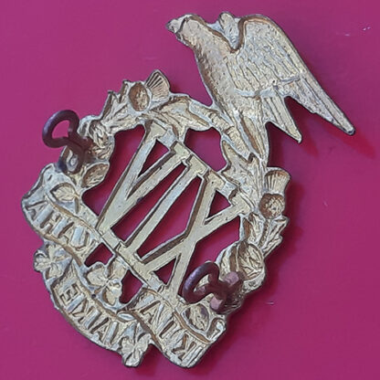 (New Zealand) 14th South Otago Rifles - Gilt Cap Badge - Image 2