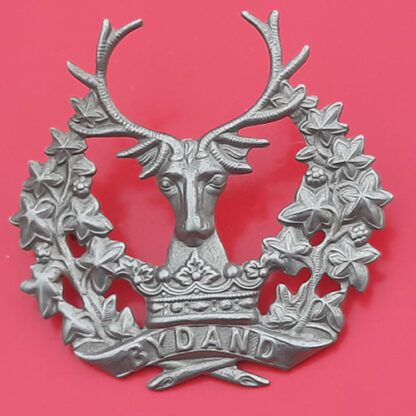 The Gordon Highlanders - White Metal Cap Badge