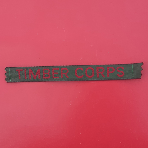 Women's Timber Corps - WW2 Silk Cloth Shoulder Title