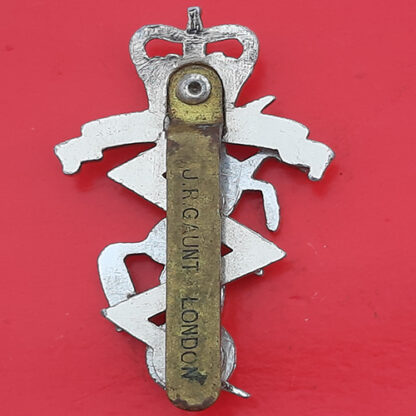 Royal Electrical & Mechanical Engineers - Silver & Gold Anodised Cap Badge - Image 2