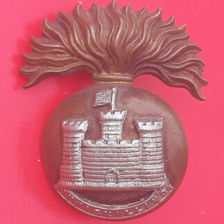 Inniskilling Fusiliers "Flag Left" - Bi-Metal Cap Badge
