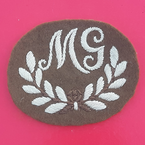 1st Class Machine Gunner - Cloth Trade Badge