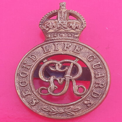The Second Life Guards - George V King's Crown Cap Badge