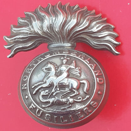 The 1st Volunteer Battalion The Northumberland Fusiliers- White Metal Cap Badge