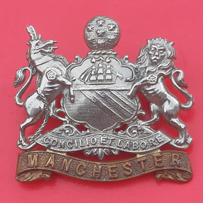 The Manchester Regiment - Edwardian Bi-Metal Cap Badge