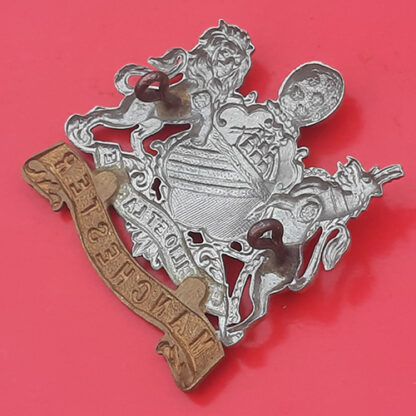 The Manchester Regiment - Edwardian Bi-Metal Cap Badge - Image 2