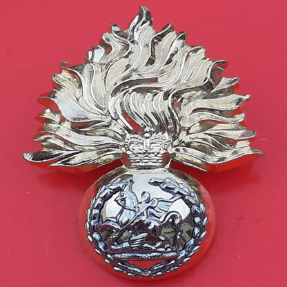 The Fusilier Brigade - Lugged Silver & Gold Cap Badge