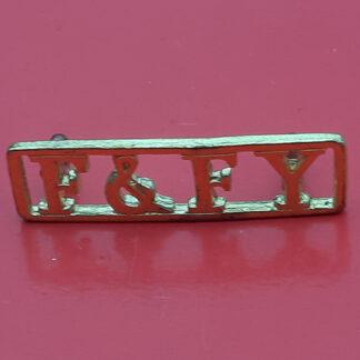Fife & Forfar Yeomanry - Gilding Metal Shoulder Title
